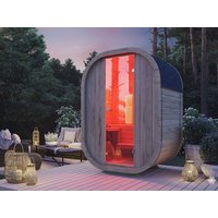 26% Rabatt ! Fjordholz Fass-Kombisauna Modell Luxe Micro Kombi