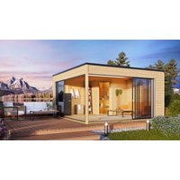 26% Rabatt ! Fjordholz Saunahaus Modell Q-BIC Alu F