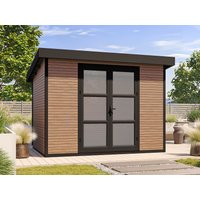 26% Rabatt ! WPC Gartenhütte Modell FineLine 8,4 m² 3x3m