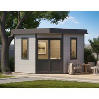 26% Rabatt ! WPC 5-Eck Gartenhütte Modell Style Classic 3x3m