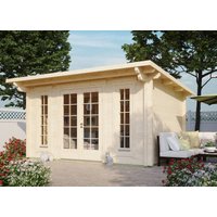 26% Rabatt ! Fjordholz Gartenhütte Modell Jacob 70 B 4x3m