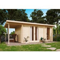 26% Rabatt ! Fjordholz Gartenhütte Modell Carin 44 C +SD 6x3m
