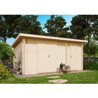 26% Rabatt ! Fjordholz Gartenhütte Modell Carin 44 D 5x4m