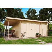 26% Rabatt ! Fjordholz Gartenhütte Modell Carin 44 D + SD 6x4m