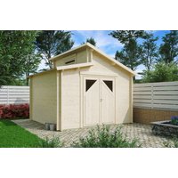 26% Rabatt ! Fjordholz Gartenhütte Modell Varianta 44 D 3x3m
