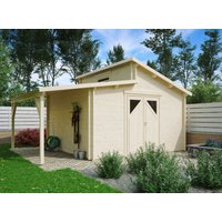 26% Rabatt ! Fjordholz Gartenhütte Modell Varianta 44 F +SD 5x4m