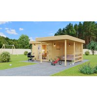26% Rabatt ! Fjordholz Gartenhütte Modell Roxana 44 6x5m