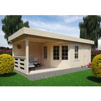 26% Rabatt ! Fjordholz Gartenhütte Modell Nora 44 E Klassik 8x4m