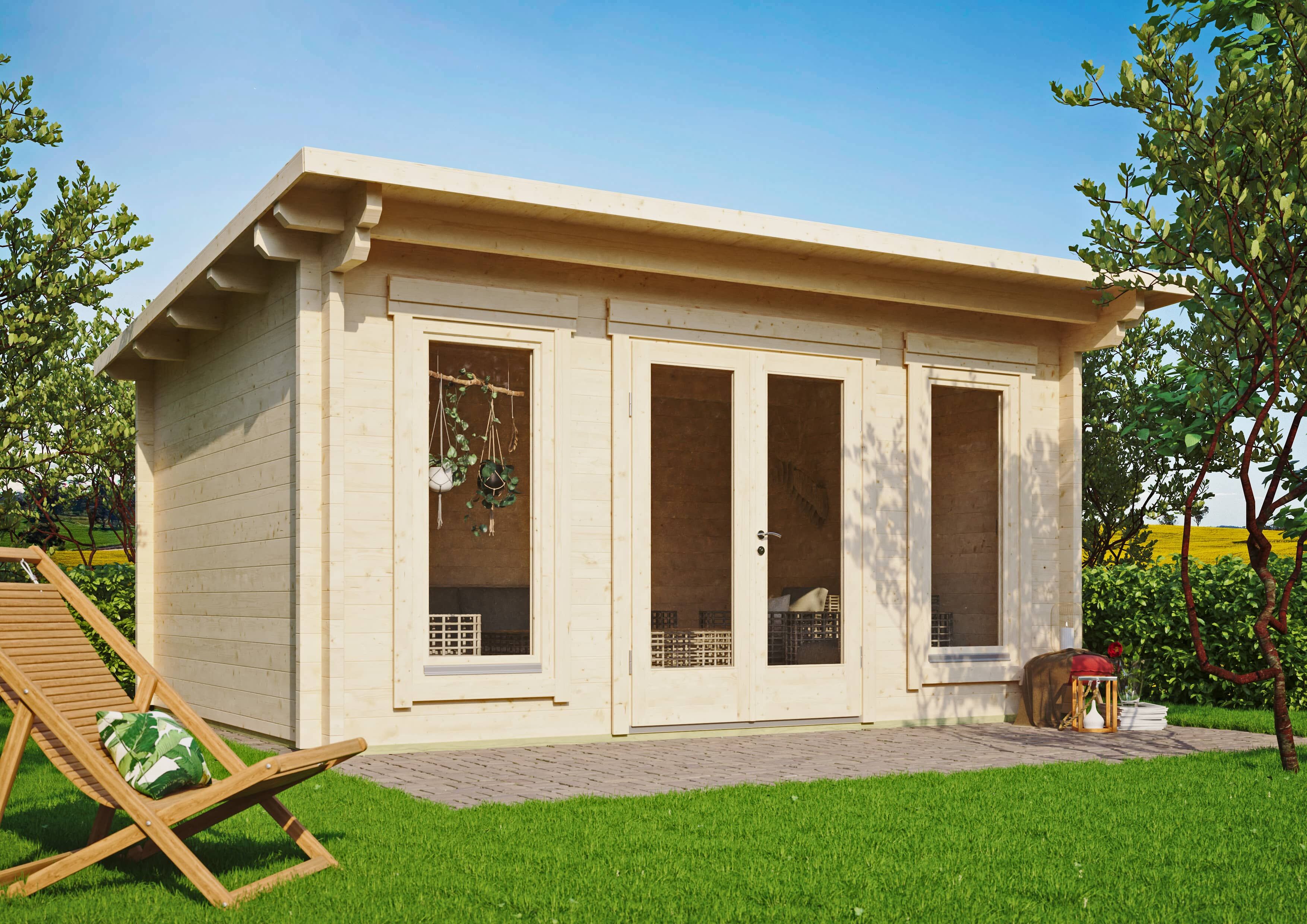 26% Rabatt ! Fjordholz Gartenhütte Modell Jacob 70 E 5x3m