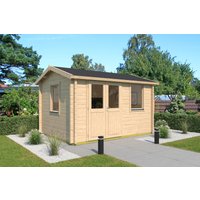 26% Rabatt ! Fjordholz Gartenhütte Modell Narvic 44 B 4x3m