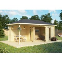 26% Rabatt ! 5-Eck Gartenhütte Modell Jokkmokk 40 5x3m