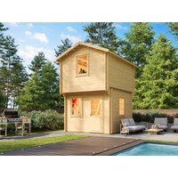 26% Rabatt ! Fjordholz Satteldach Gartenhütte Modell Cyrene 44 4x3m