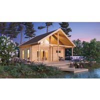 26% Rabatt ! Fjordholz Saunahaus Modell Marit 90 6x4m