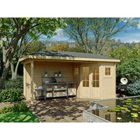 26% Rabatt ! Fjordholz 5-Eck Gartenhütte Modell Evelyn 1C 5x3m