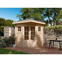 26% Rabatt ! Fjordholz 5-Eck Gartenhütte Modell Evelyn 1A 5x5m