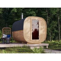 26% Rabatt ! Fjordholz Fass-Sauna Modell Quadro 300 cm