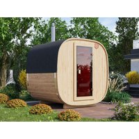 26% Rabatt ! Fjordholz Fass-Sauna Modell Quadro 200 cm