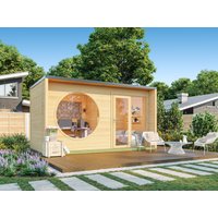 26% Rabatt ! Fjordholz Gartenhütte Modell Office Box Größe M nat 6x4m