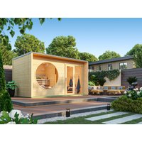 26% Rabatt ! Fjordholz Saunahaus Modell Box Größe L natur