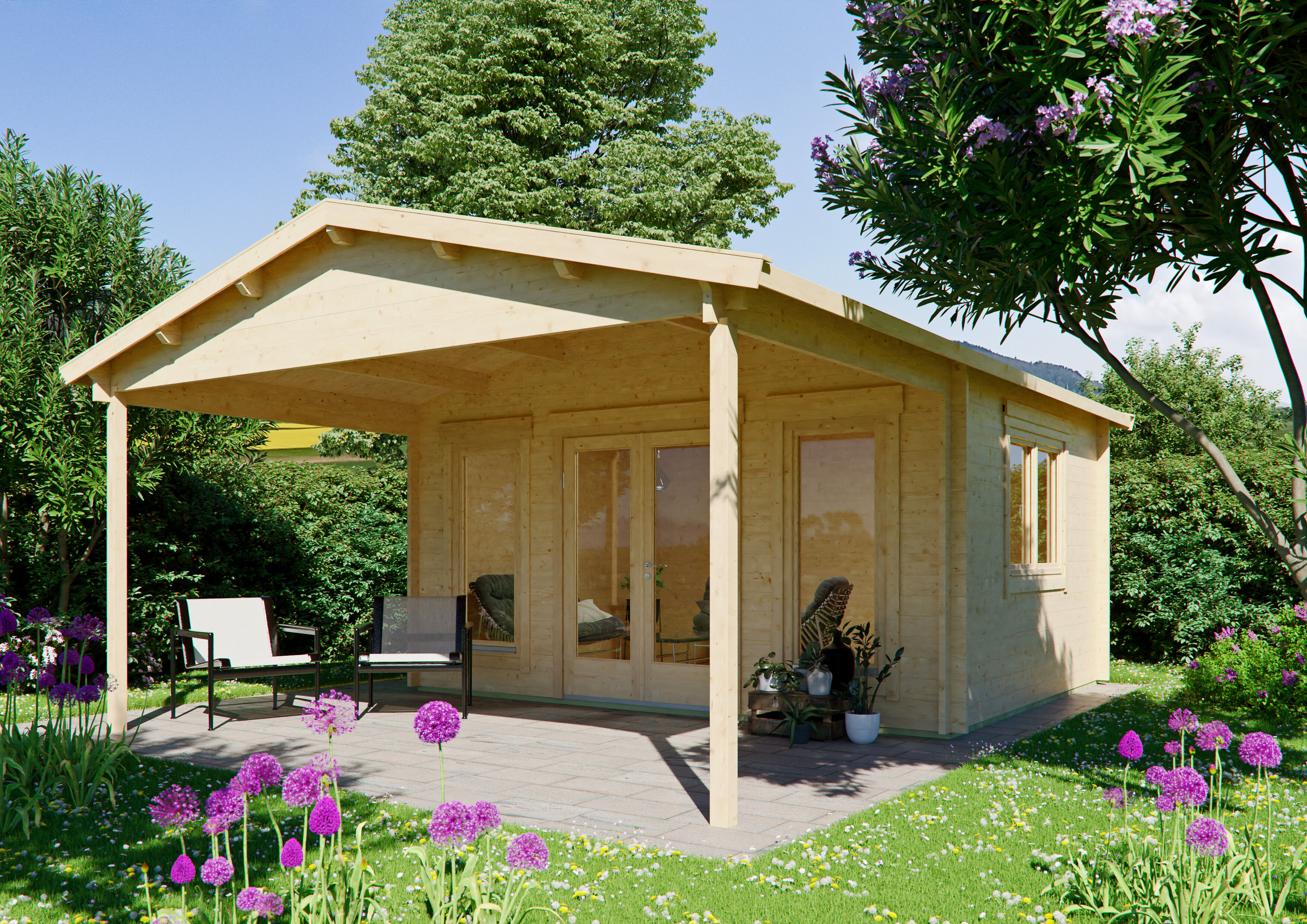 Gartenhütte Modell Julia 44 B 5x3m