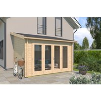 26% Rabatt ! Gartenhütte Modell Anbau Lounge 44 A 5x3m