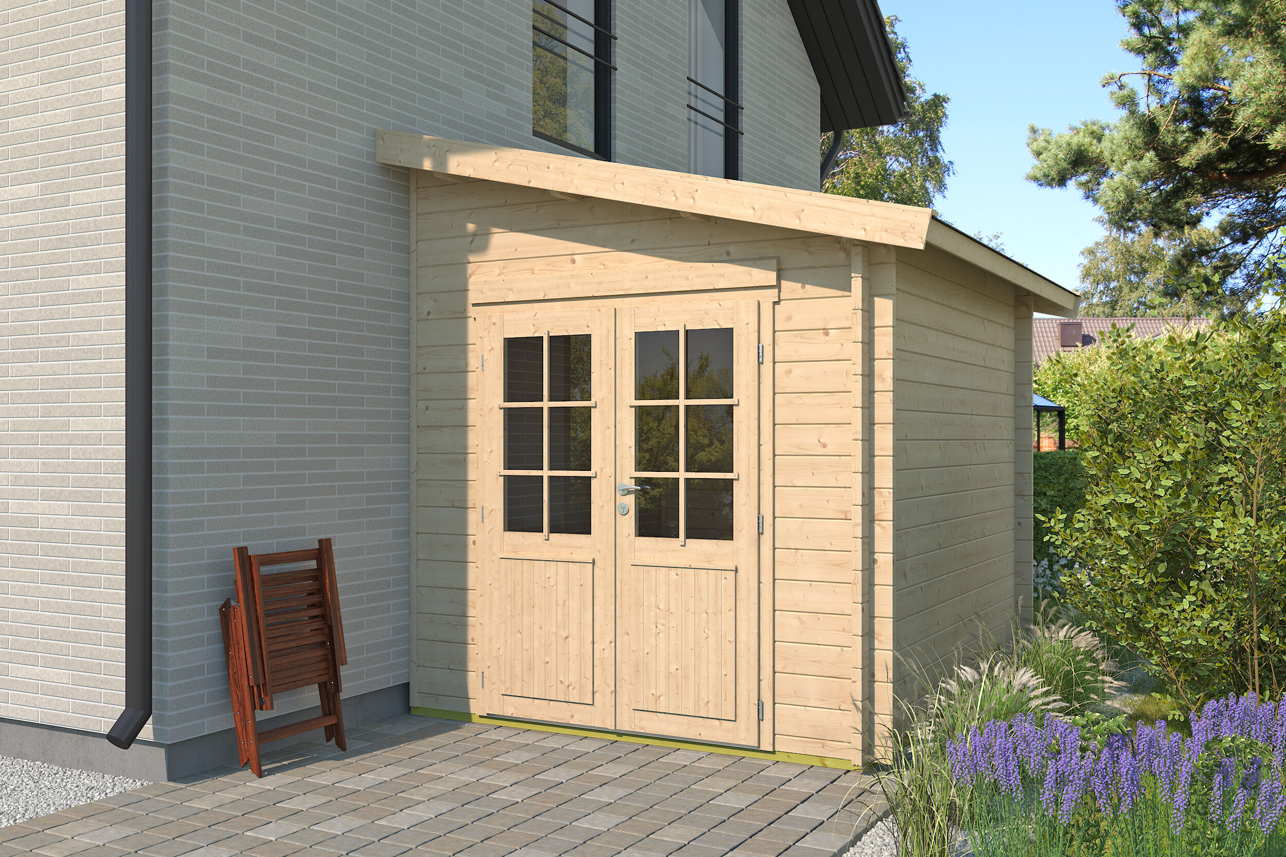 Gartenhütte Modell Pulti 44 E 3x2m