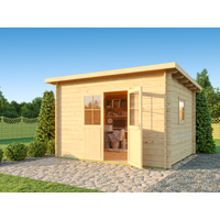 26% Rabatt ! Fjordholz Pultdach Gartenhütte Modell Ezra 4E 3x3m