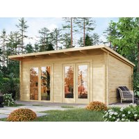 26% Rabatt ! Fjordholz Gartenhütte Modell Berlin 70 D Modern mit 6x5m