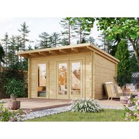26% Rabatt ! Fjordholz Gartenhütte Modell Berlin 70 C Modern 4x4m