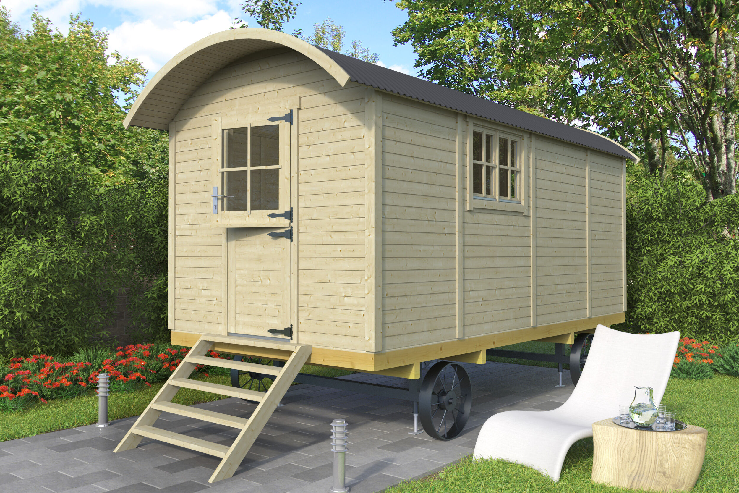 26% Rabatt ! Zirkus- und Schäferwagen Modell Traditional 6x2m