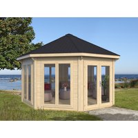 26% Rabatt ! Gartenpavillon Modell Modern 12 m² mit 7 Fenstern