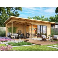 26% Rabatt ! Fjordholz Gartenhütte Modell Starla 44 D 8x4m