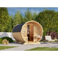26% Rabatt ! Fjordholz Fass-Sauna Modell Alvin