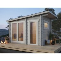 26% Rabatt ! Fjordholz Saunahaus Modell Higi XL 45