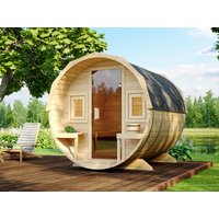26% Rabatt ! Fjordholz Fass-Sauna Modell Lauri
