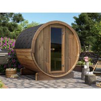 26% Rabatt ! Fjordholz Fass-Sauna Modell Ergonomic 220