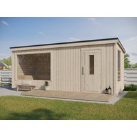 26% Rabatt ! Fjordholz Design Saunahaus Modell Kalle XL