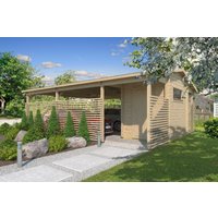 26% Rabatt ! Fjordholz Doppel-Carport mit Abstellraum/Schuppen