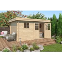 26% Rabatt ! Fjordholz Gartenhütte Modell Linz 28 D 4x3m