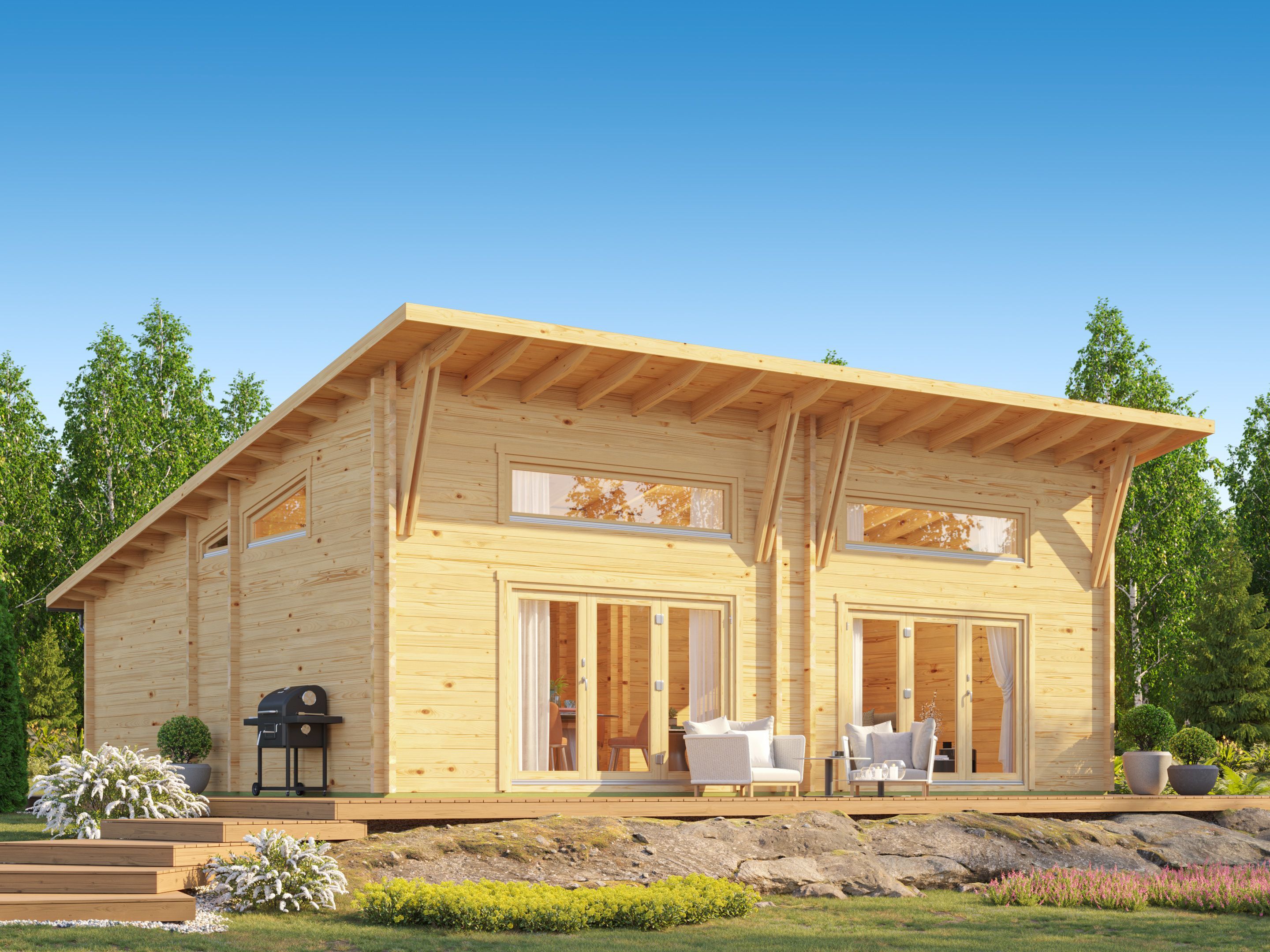 26% Rabatt ! Fjordholz Ferienhaus Modell Darcy 70 8x6m