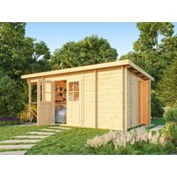26% Rabatt ! Fjordholz Pultdach Gartenhütte Modell Ezra 3K 6x4m