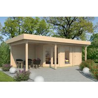 26% Rabatt ! Fjordholz Gartenhütte Modell Nora 44 H Modern 8x4m