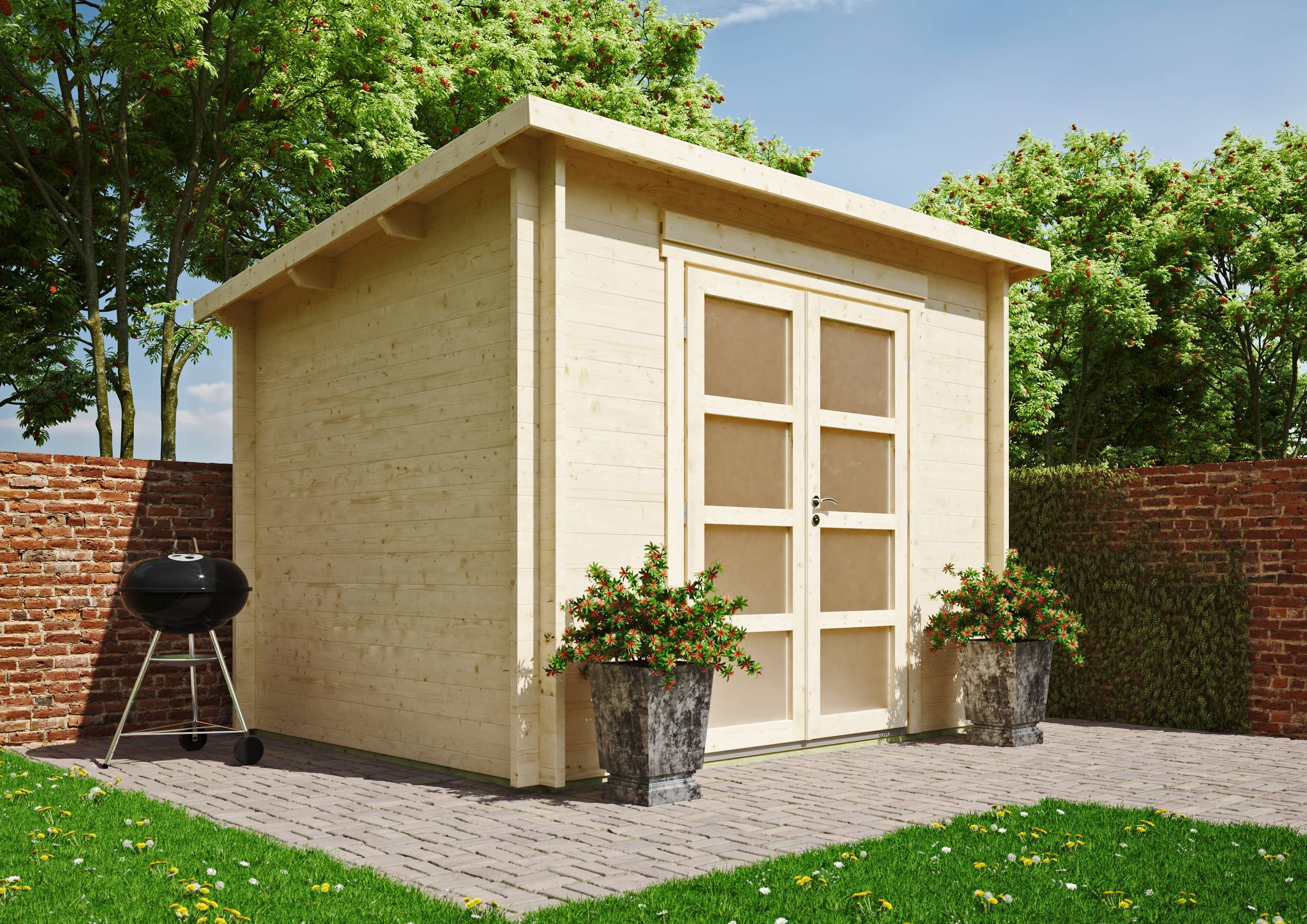 Fjordholz Gartenhütte Modell Max 44 D 4x3m