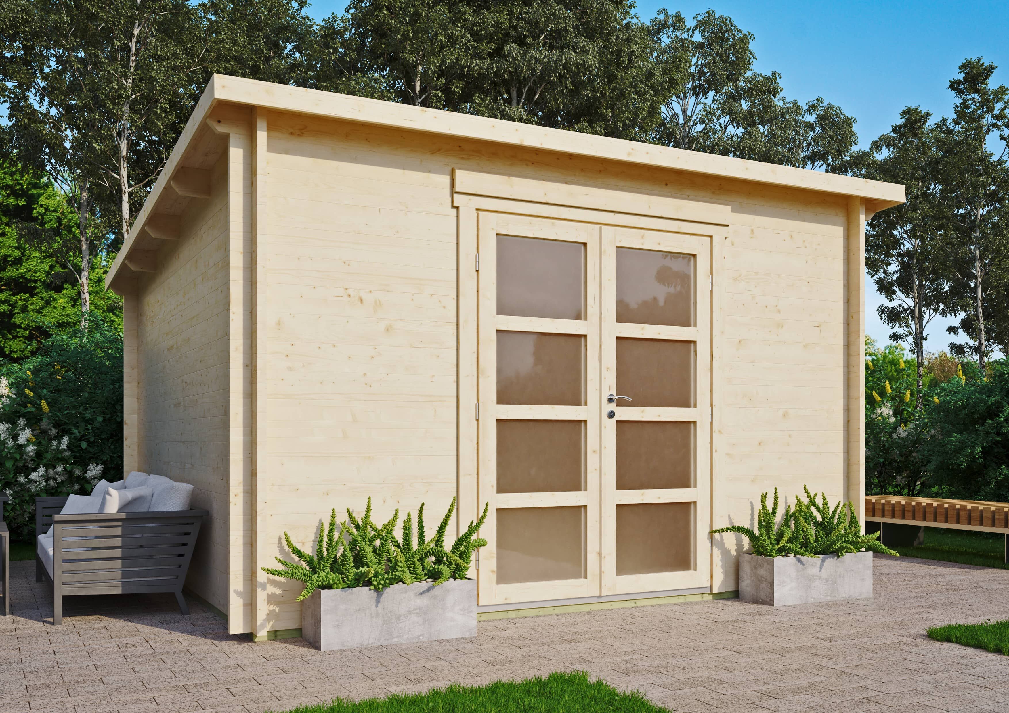 26% Rabatt ! Fjordholz Gartenhütte Modell Max 44 I 4x3m