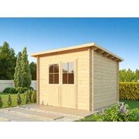 26% Rabatt ! Fjordholz Pultdach Gartenhütte Modell Ezra 3D 3x3m