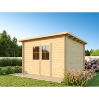 26% Rabatt ! Fjordholz Pultdach Gartenhütte Modell Ezra 4D 3x3m
