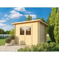 26% Rabatt ! Fjordholz Pultdach Gartenhütte Modell Ezra 2D 3x2m