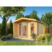 26% Rabatt ! Fjordholz Satteldach Gartenhütte Modell Monica 28 C 4x3m