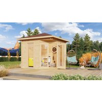 26% Rabatt ! Fjordholz Gartenhütte Modell Nelly 44 D 5x4m