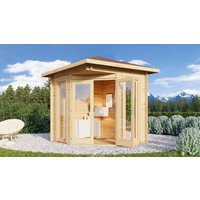 26% Rabatt ! Fjordholz Gartenhütte Modell Nina 28 D 5x3m